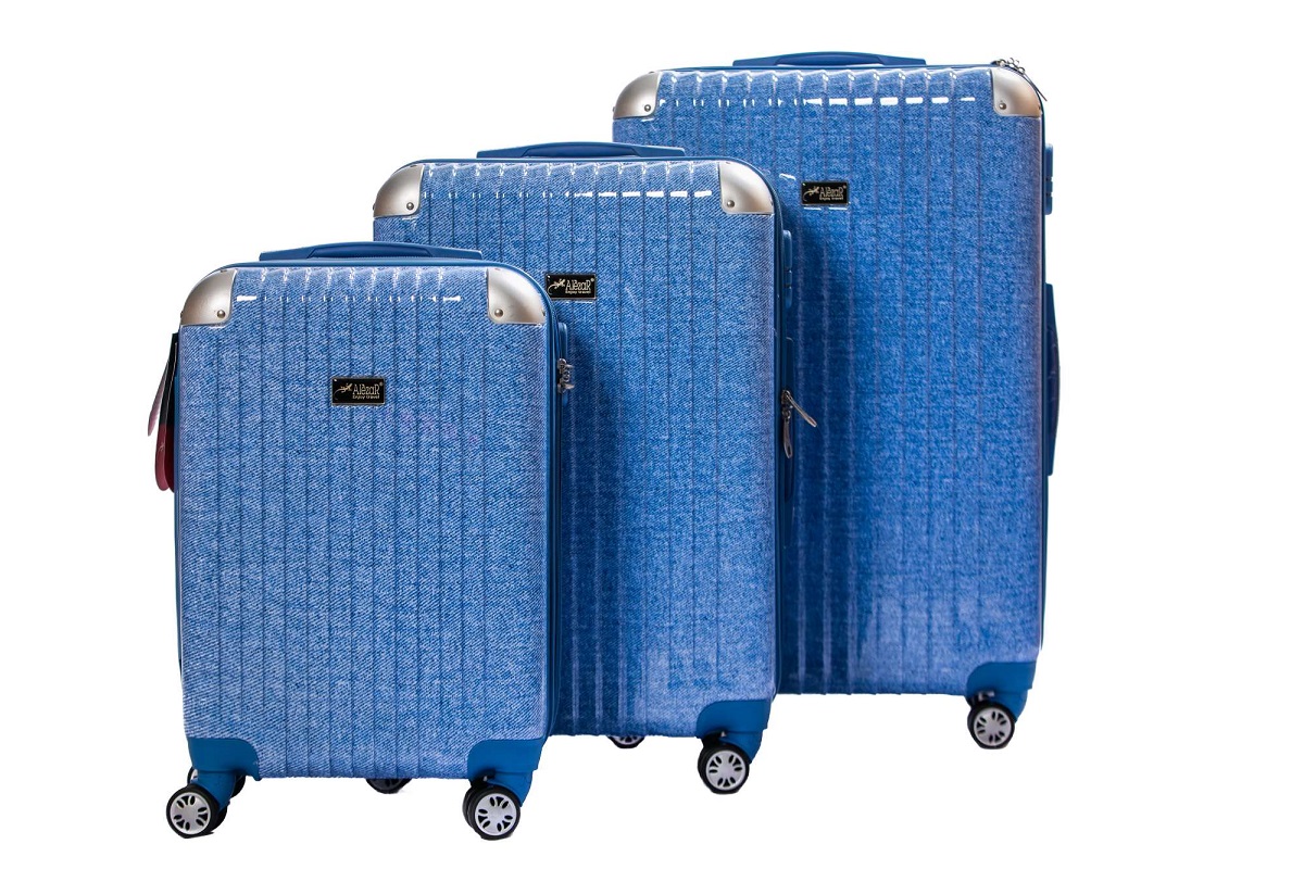 ALEZAR Travel Bag dots Blue (20" 24" 28")